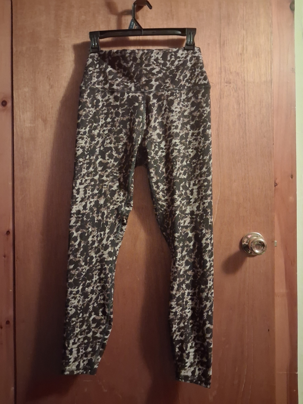 RBX Black & Gray Leopard Print High-Waist Leggings